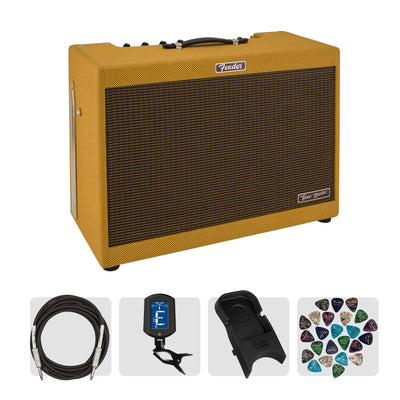 Fender Tone Master FR-12 1000-Watt 1x12 Powered Speaker Cabinet - Tweed w/ Instrument Cable