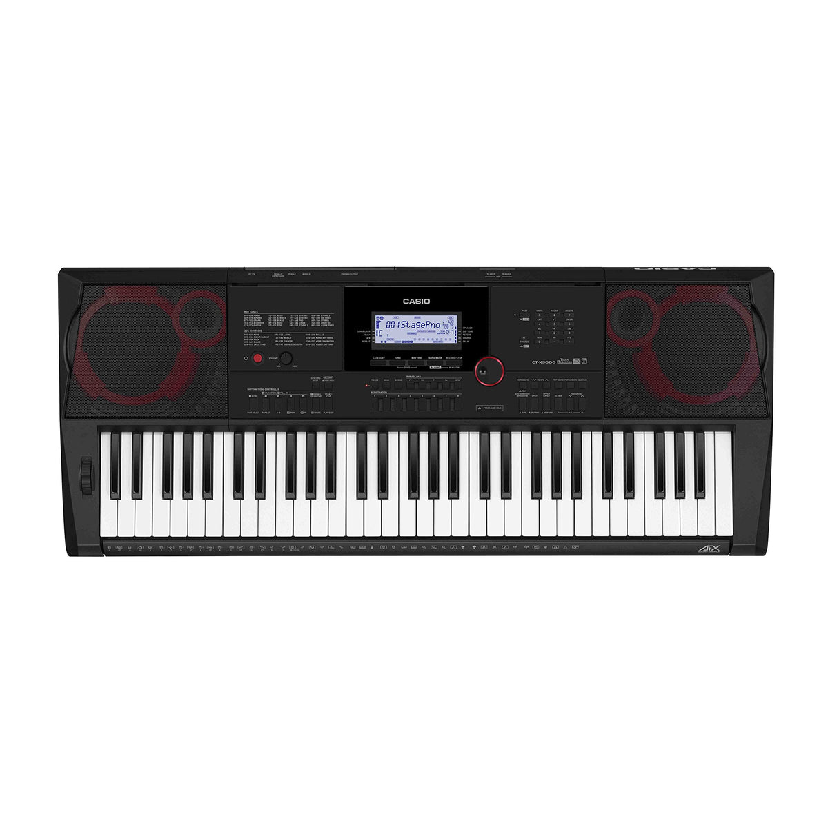 Casio CT-X3000 61-Key Portable Arranger Keyboard w/ Adjustable Stand