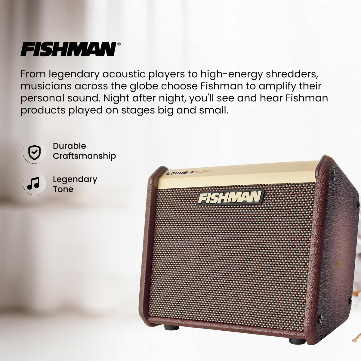 Fishman Loudbox Micro 40-Watt Acoustic Combo Amplifier w/ Cables