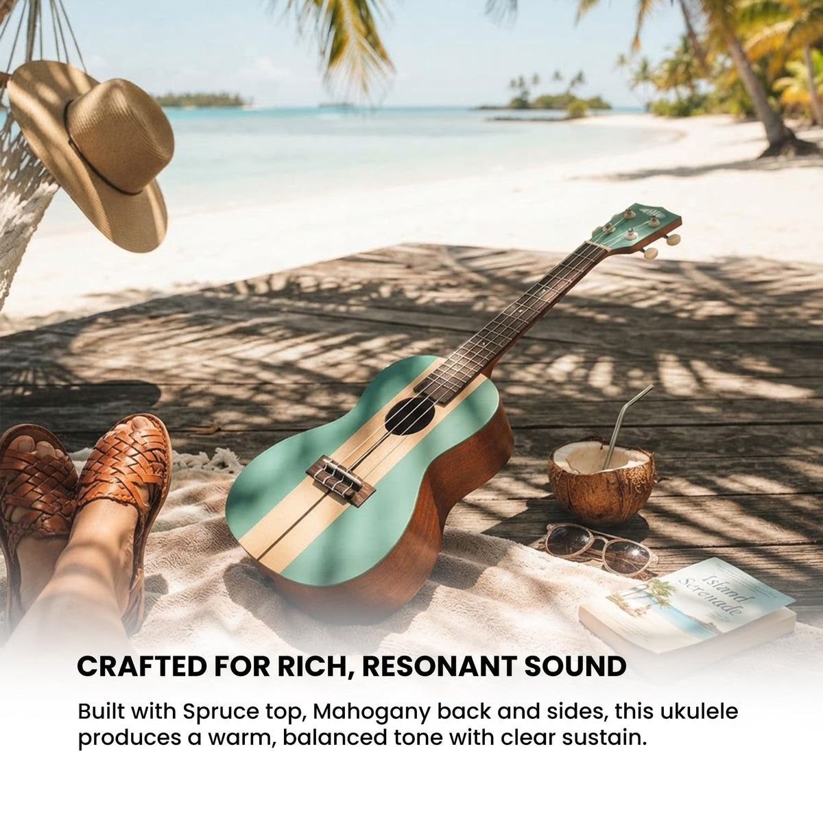 Kala KA-SURF-SURFSUP Surf's Up Concert Ukulele