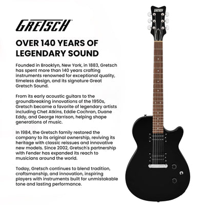 Gretsch Ignite Jet Club Electric Guitar - Jet Black w/ Gig Bag