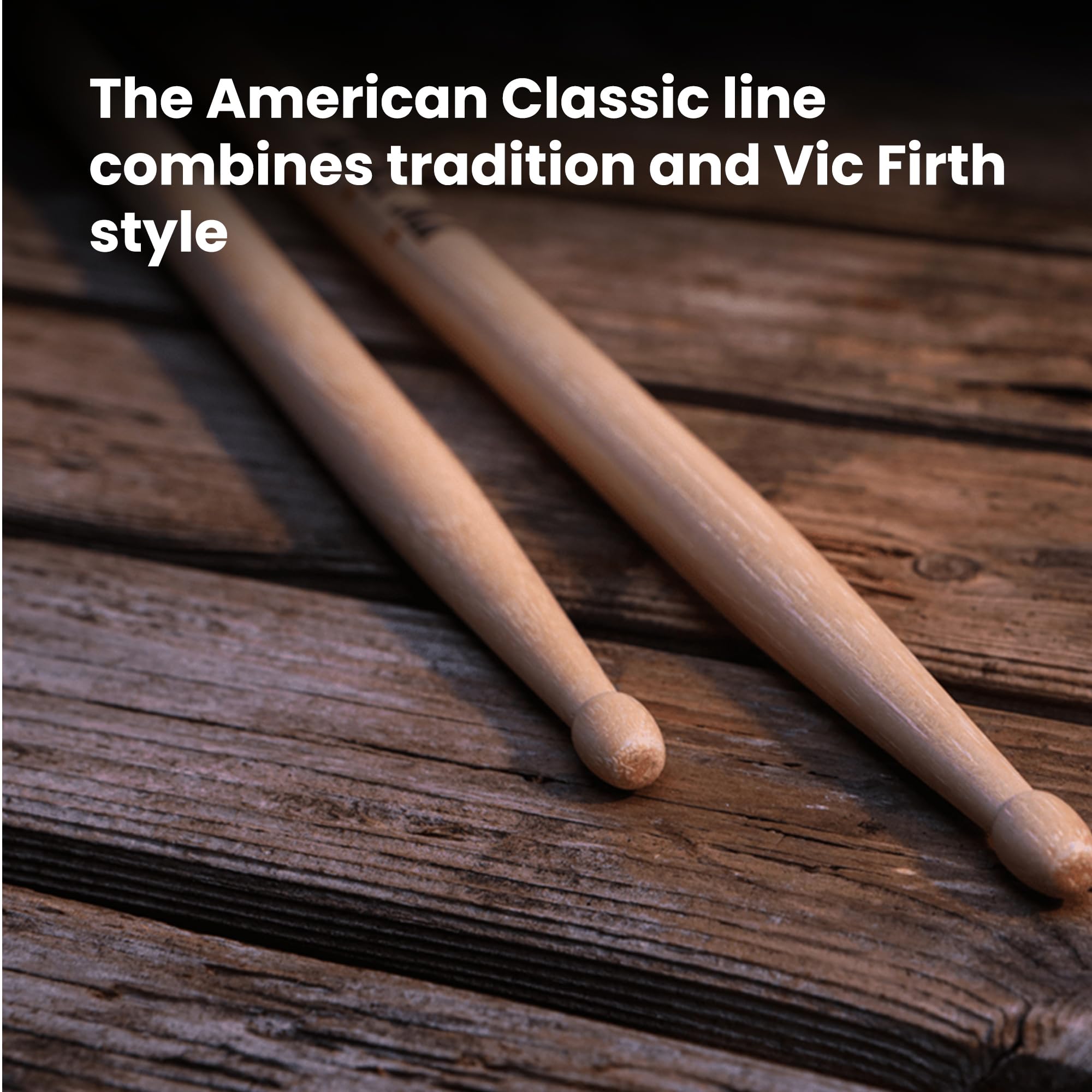 Vic Firth American Classic 55A Wood Tip Drumsticks - 12 Pack