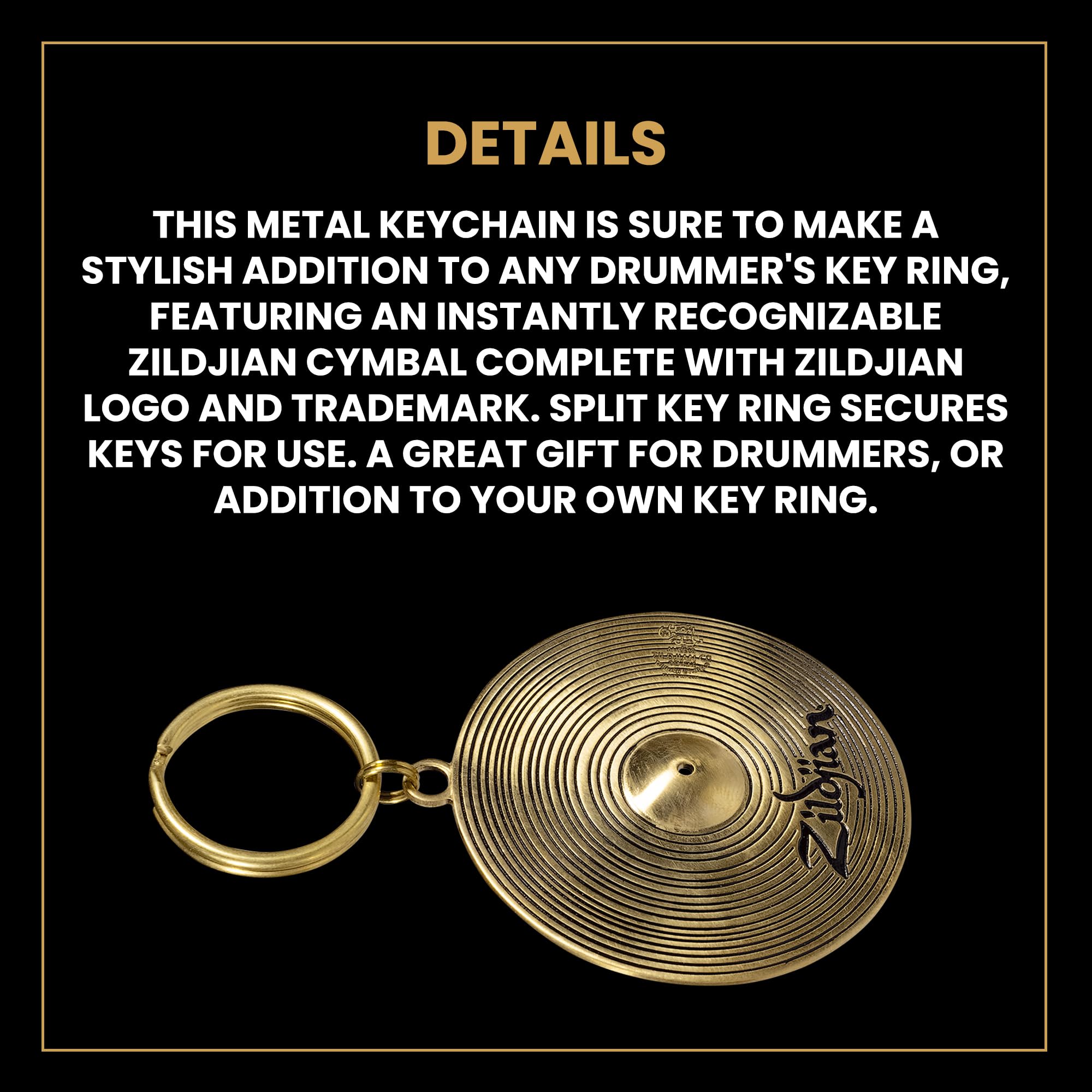 Zildjian ZKEYCHAIN Cymbal Keychain