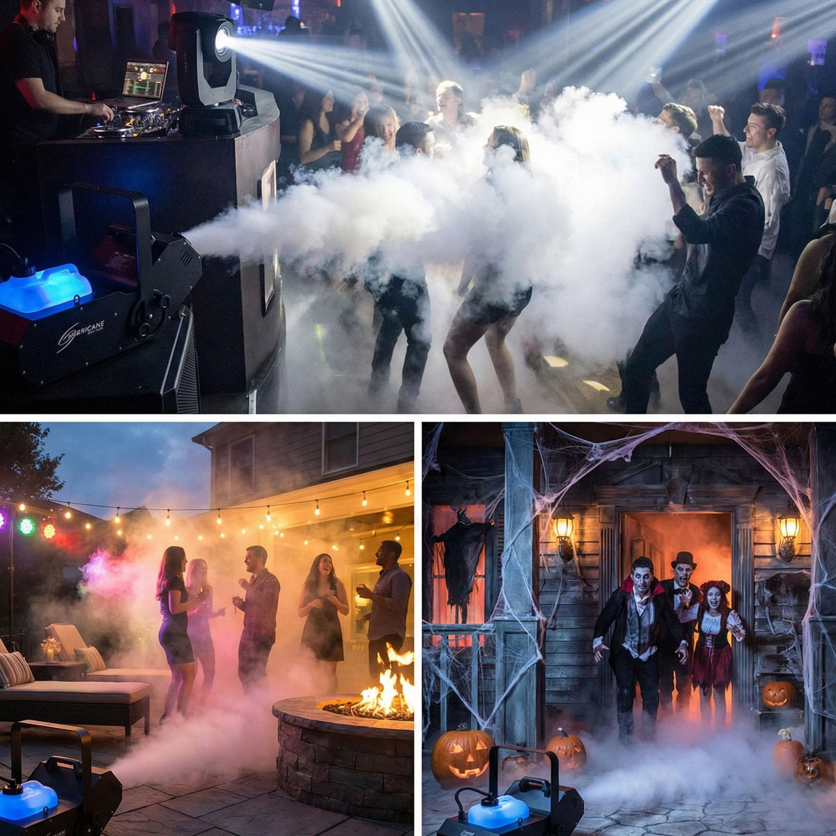 Chauvet Hurricane 1800 Flex Fog Machine w/ DMX Cables