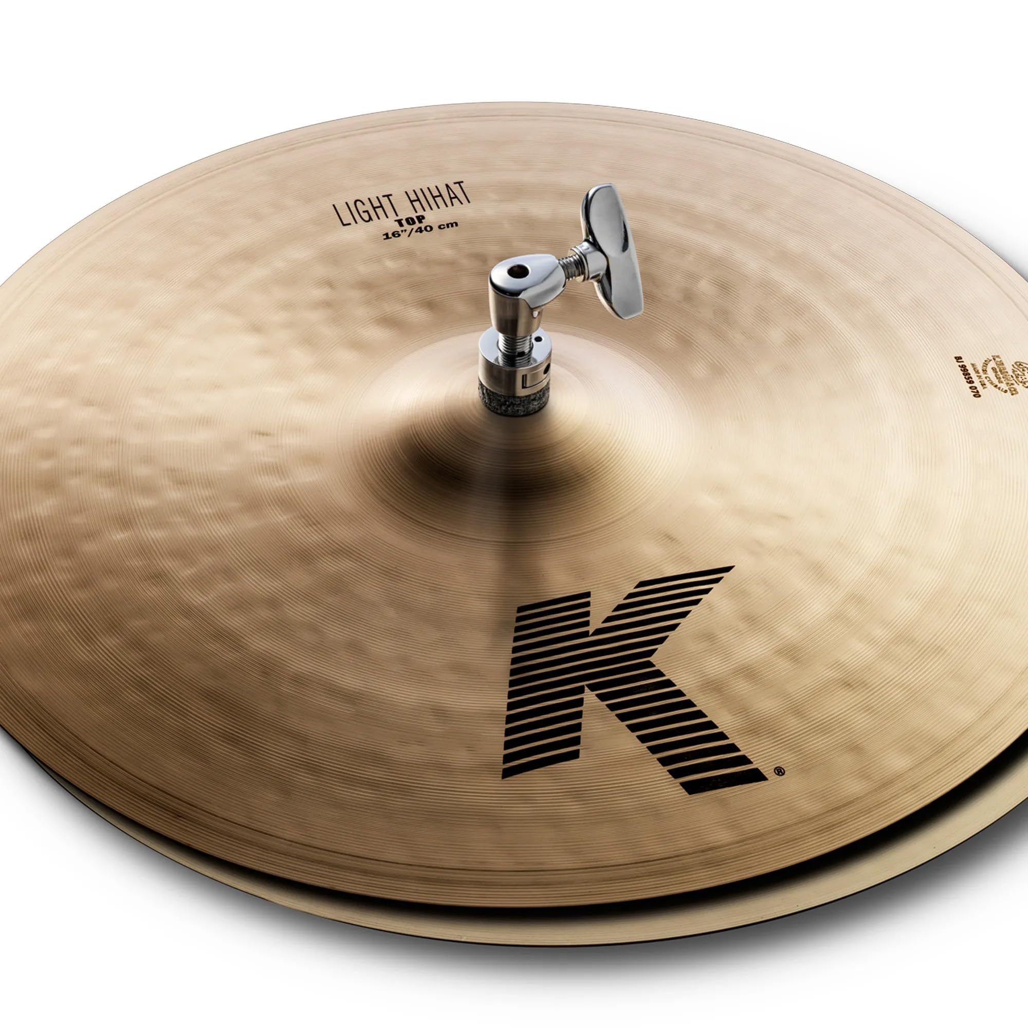 Zildjian K0926 16" K Light Hi-Hat Cymbals Pair w/ Drumstick Bag