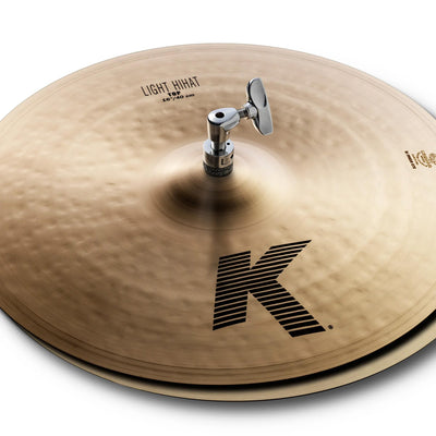 Zildjian K0926 16" K Light Hi-Hat Cymbals Pair w/ Drumstick Bag
