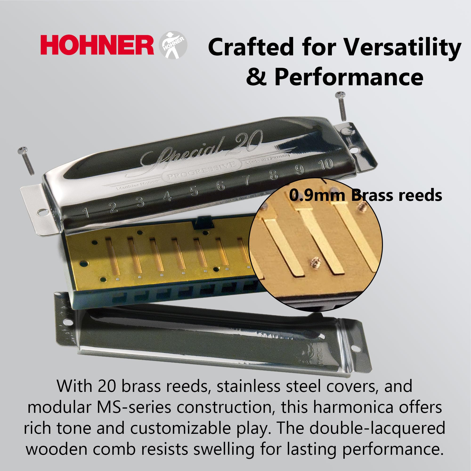 Hohner Special 20 Harmonica - Key of C w/ Key Stickers