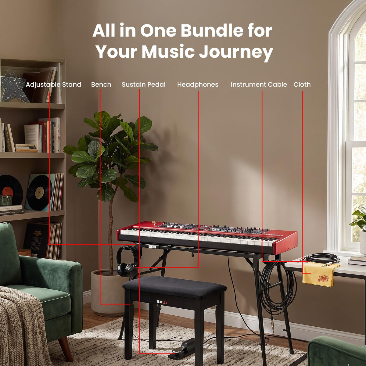 Nord Stage 4 88 Digital Piano w/ Adjustable Stand