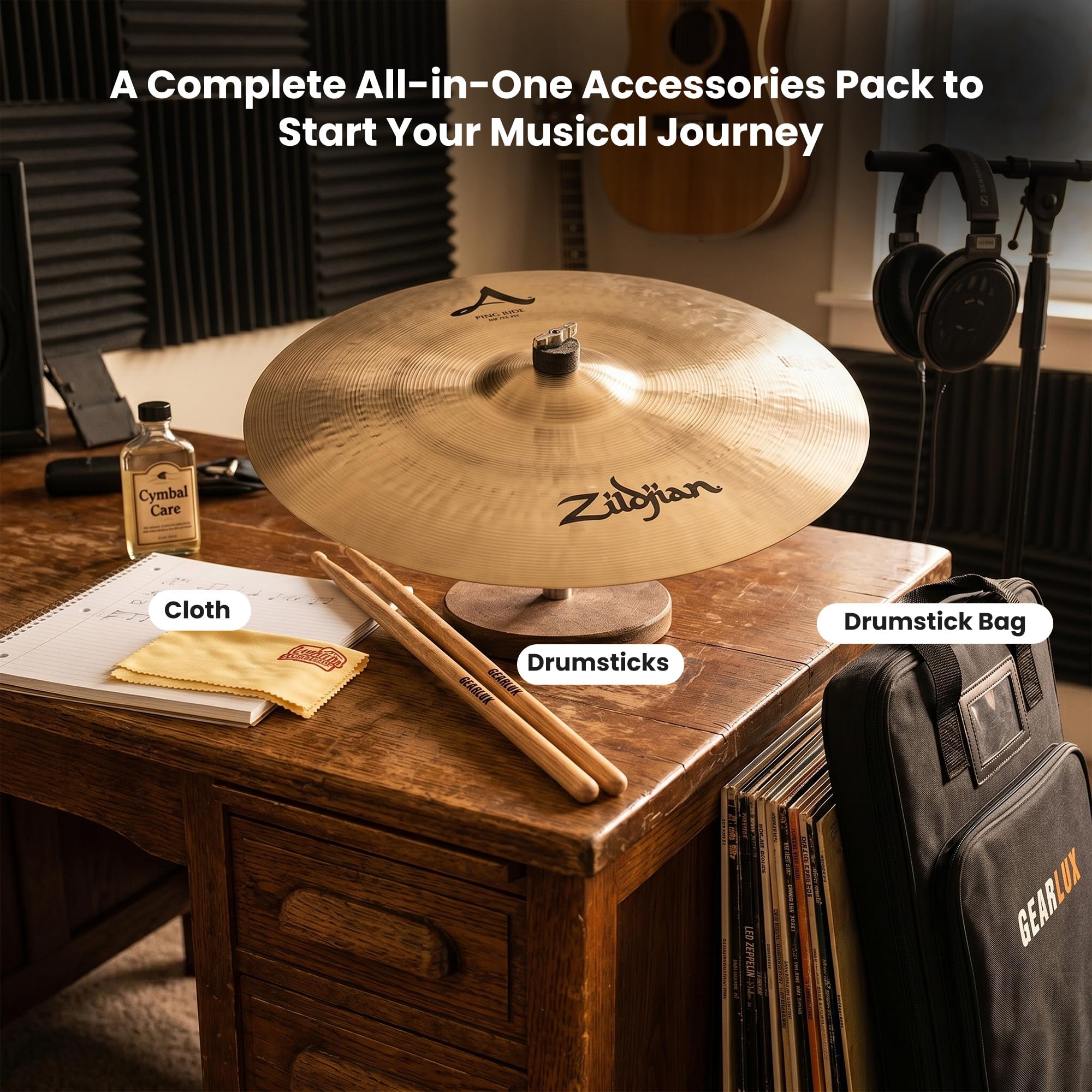 Zildjian A0042 20" A Ping Ride Cymbal w/ Drumstick Bag
