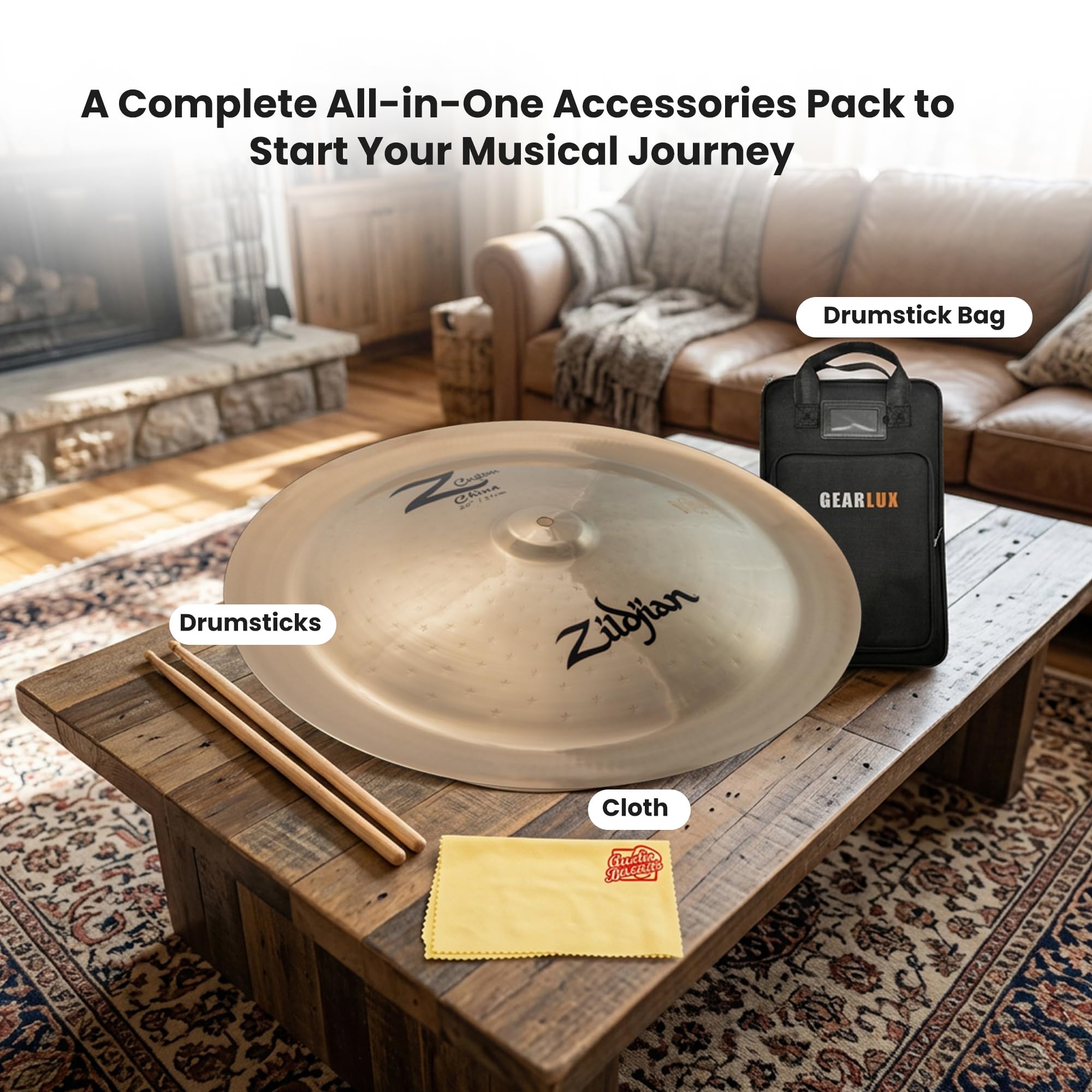 Zildjian Z40119 20" Z Custom China Cymbal w/ Drumstick Bag