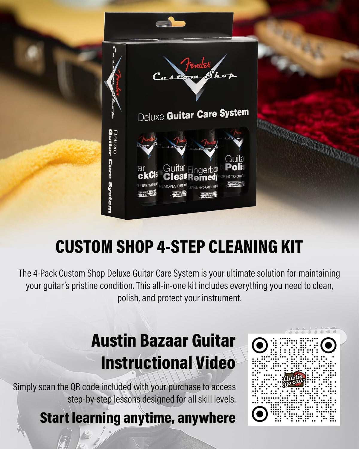 Fender Standard Stratocaster HSS - Candy Cola w/ Guitar Cleaning Kit