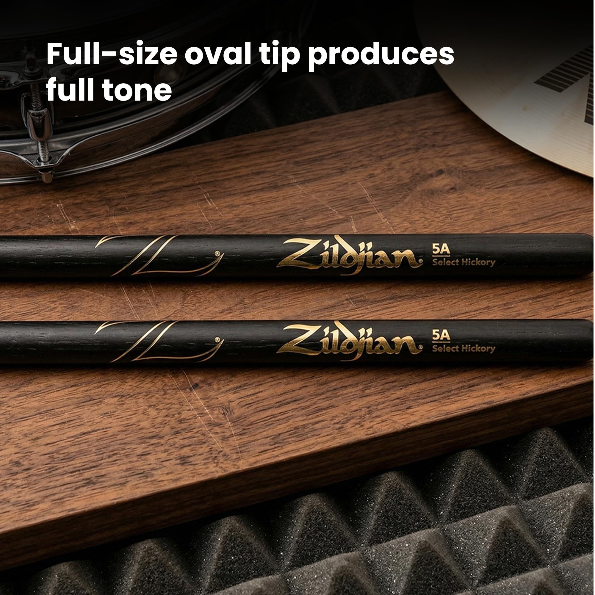 Zildjian 5A Black Drumsticks - 12 Pack