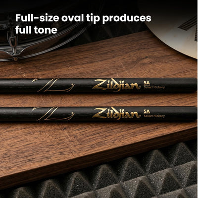 Zildjian 5A Black Drumsticks - 12 Pack
