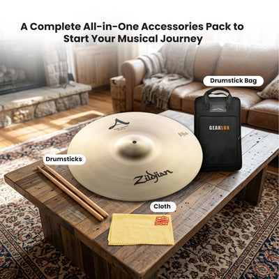 Zildjian A0225 18" A Thin Crash Cymbal w/ Drumstick Bag