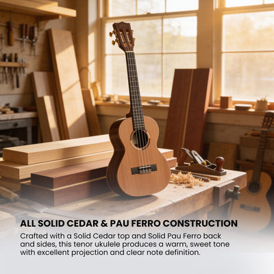 Kala KA-ASCP-T Solid Cedar Top Pau Ferro Tenor Ukulele