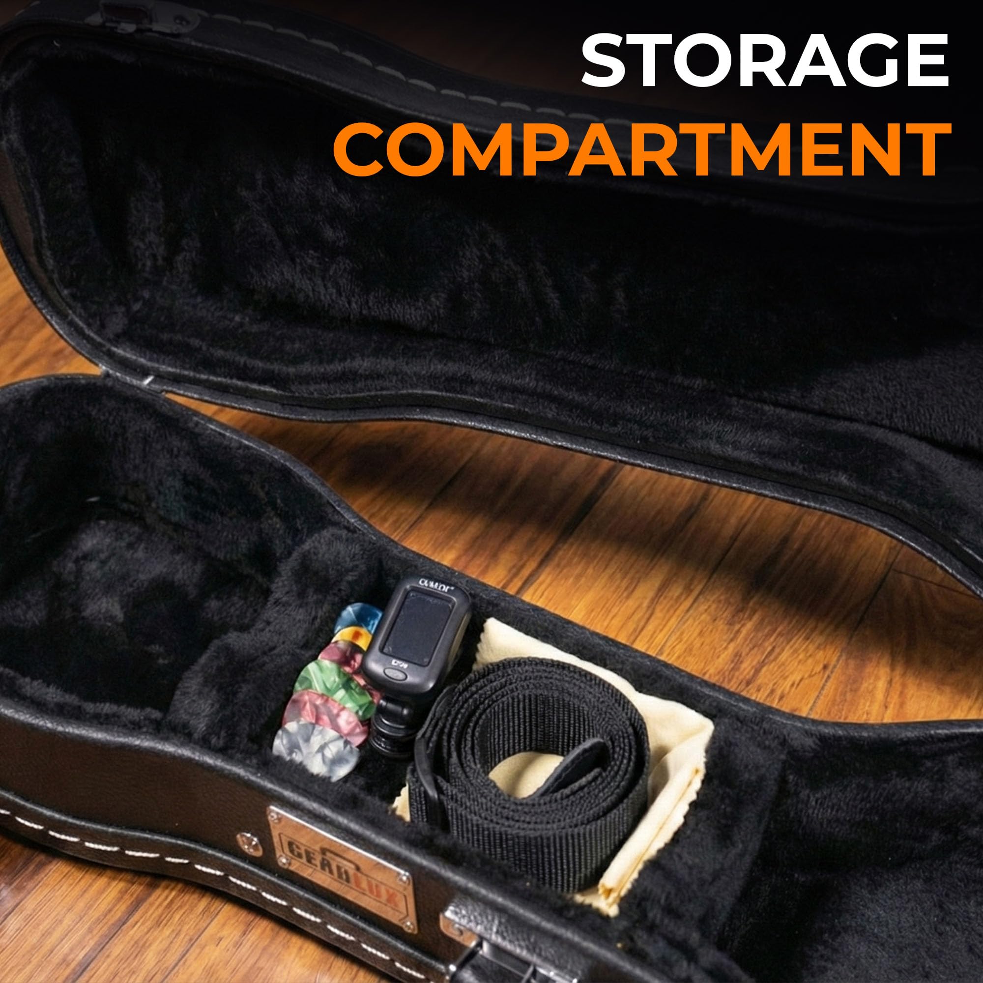 Gearlux Wooden Soprano Ukulele Case - Black