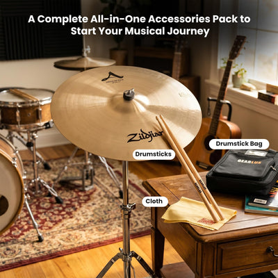 Zildjian A0034 20" A Medium Ride Cymbal w/ Drumstick Bag