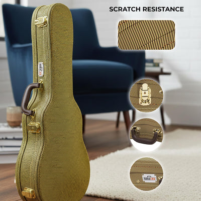 Gearlux Wooden Soprano Ukulele Case - Tweed