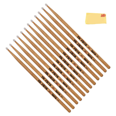 Vic Firth American Classic 7A Terra Series Nylon Tip Drumsticks - 6 Pack