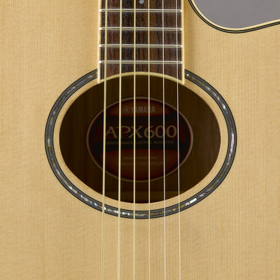 Yamaha APX600 Thin Body Acoustic-Electric Guitar - Natural w/ Gig Bag