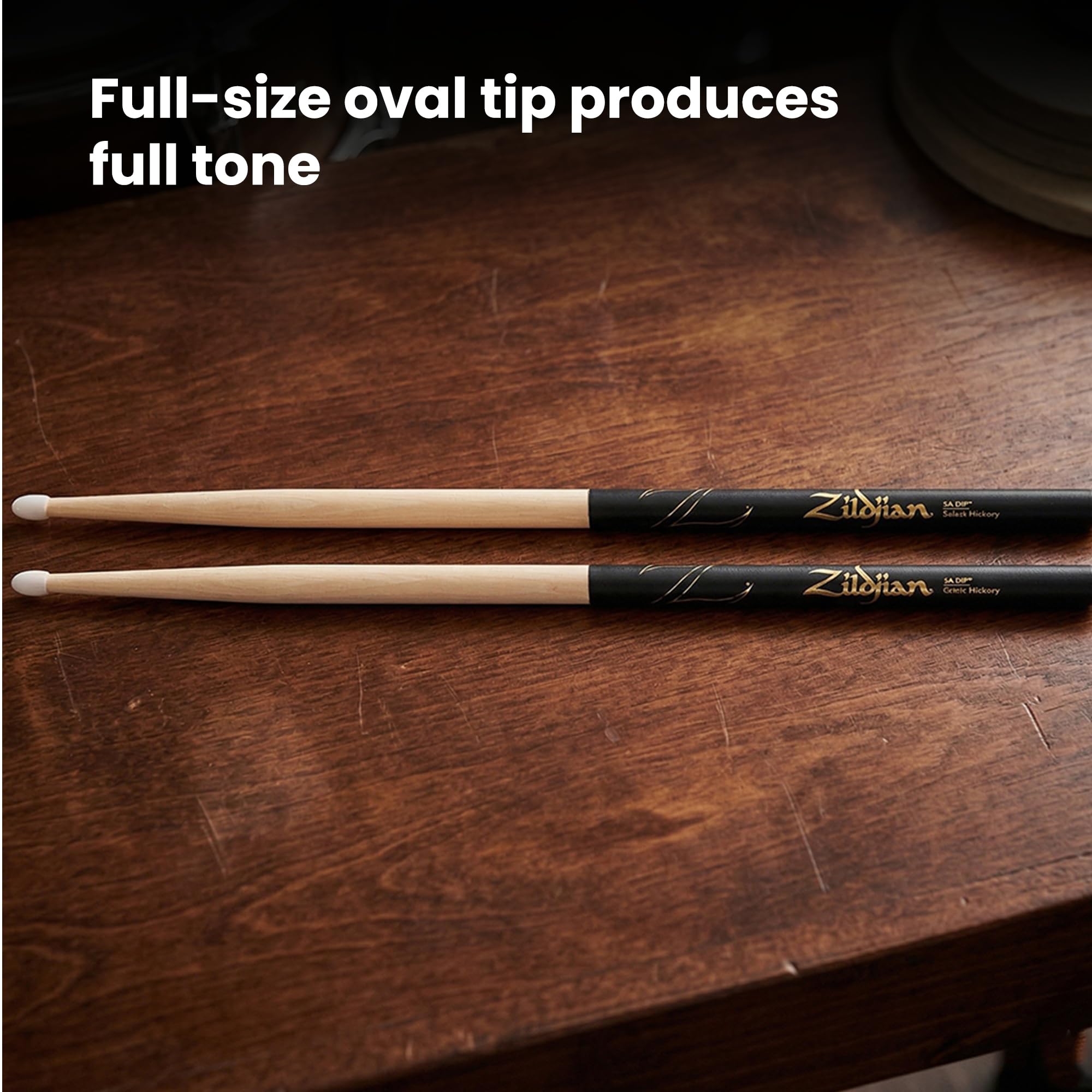 Zildjian 5A Nylon Black DIP Drumsticks - 3 Pack
