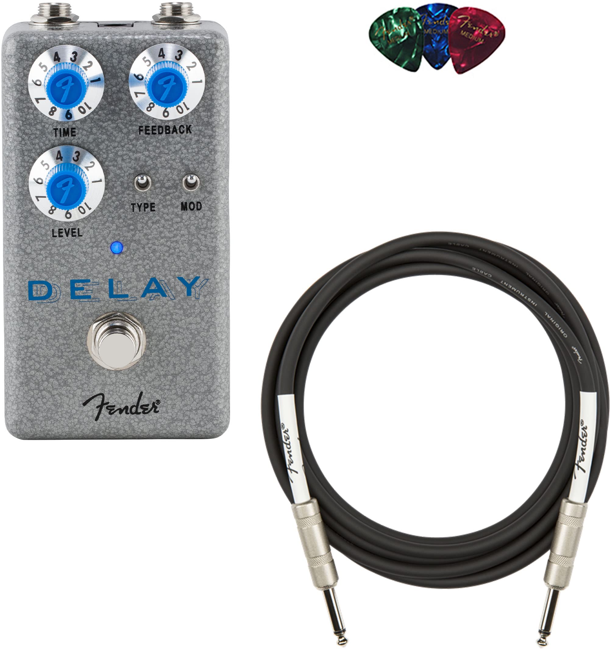 Fender Hammertone Delay w/ Instrument Cable