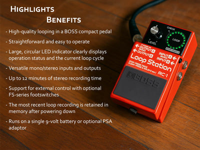 Boss RC-1 Loop Station w/ Power Supply