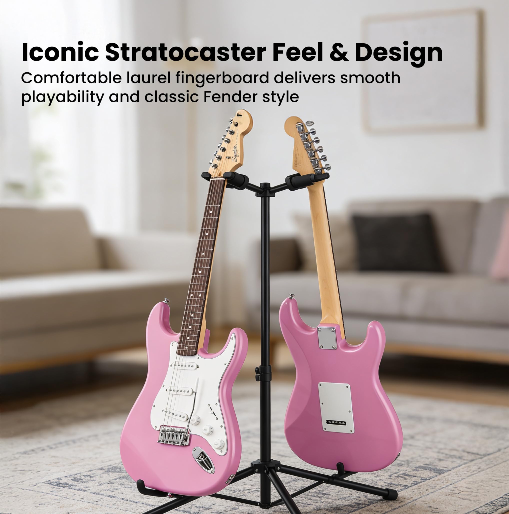 Fender Squier Stratocaster - Flash Pink
