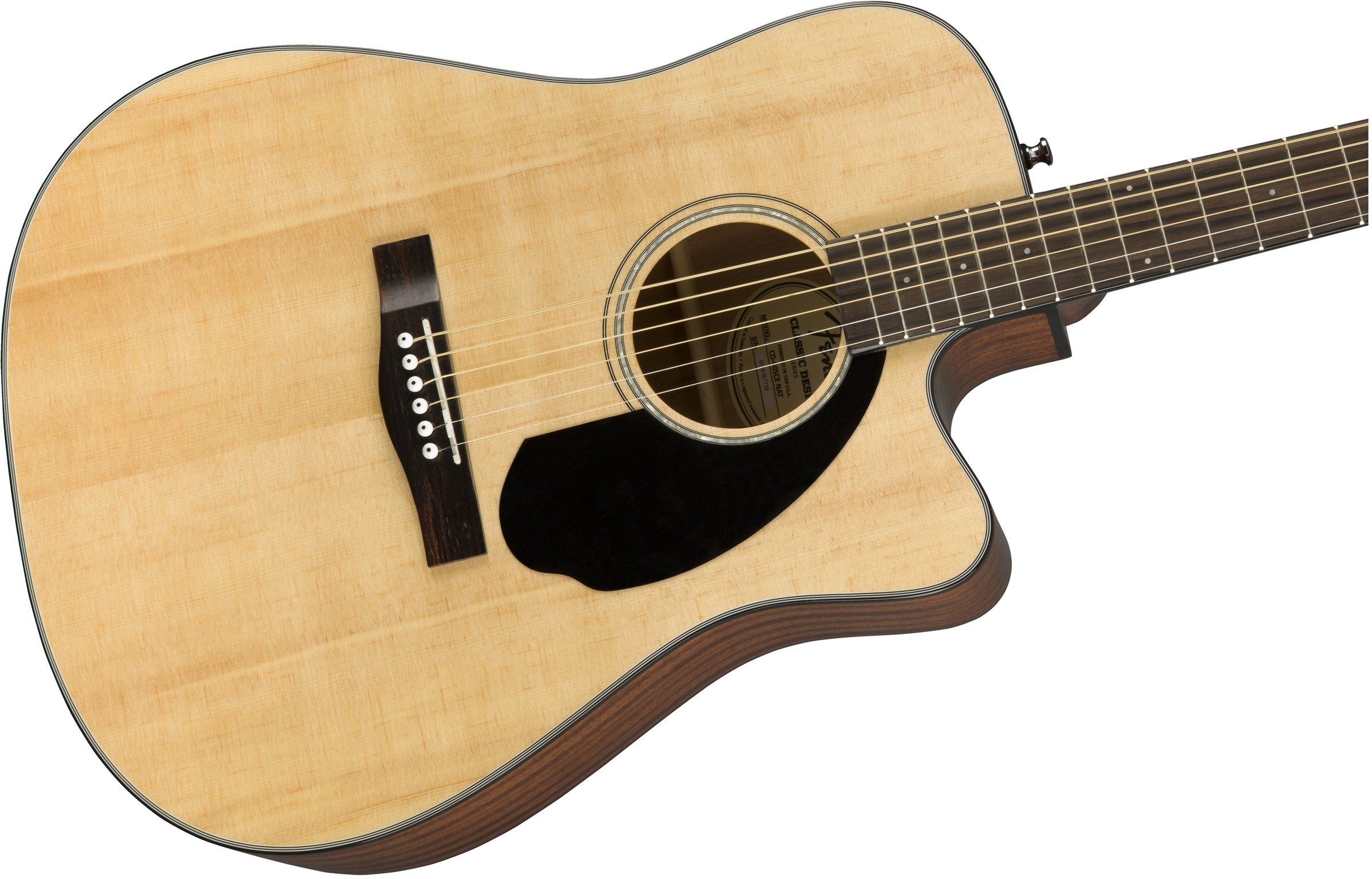Fender CD-60SCE Solid Top Dreadnought Acoustic-Electric Guitar - Natural w/ Gig Bag