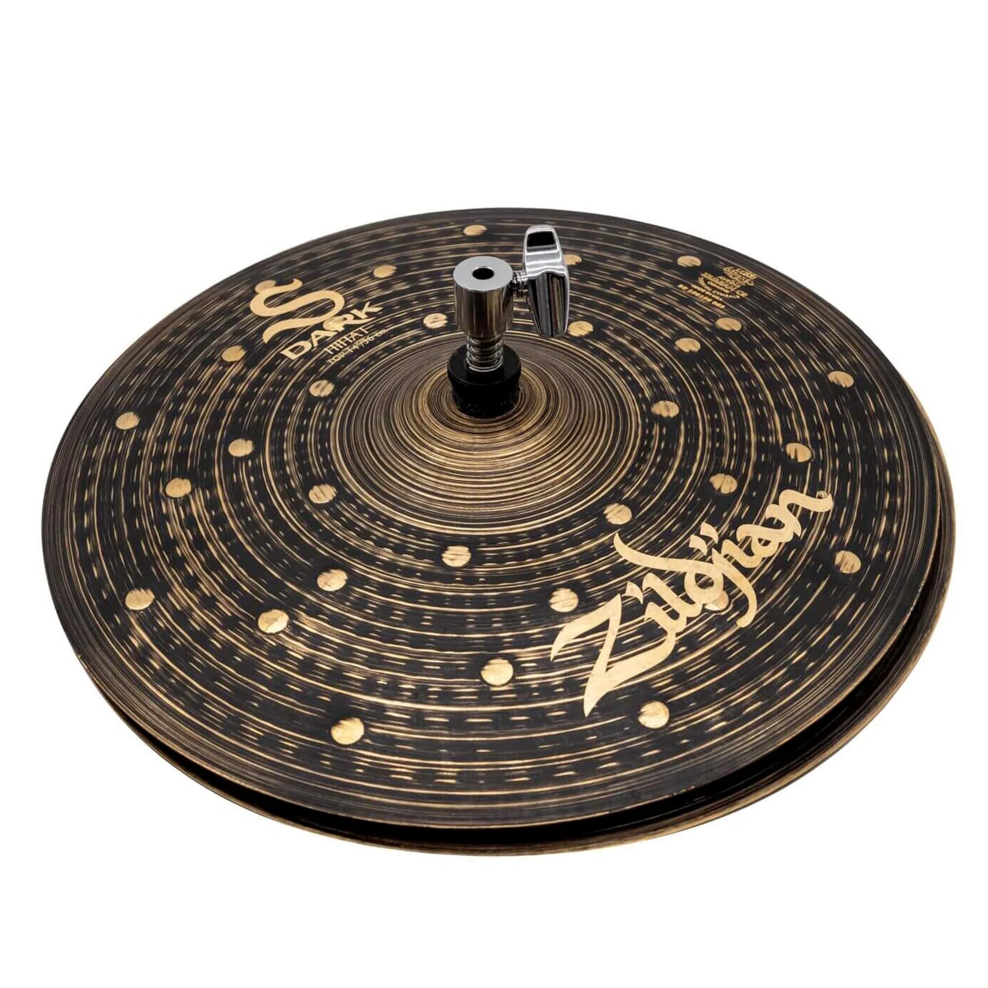 Zildjian SD14HPR 14" S Dark Hi-Hats Cymbals - Pair w/ Drumstick Bag