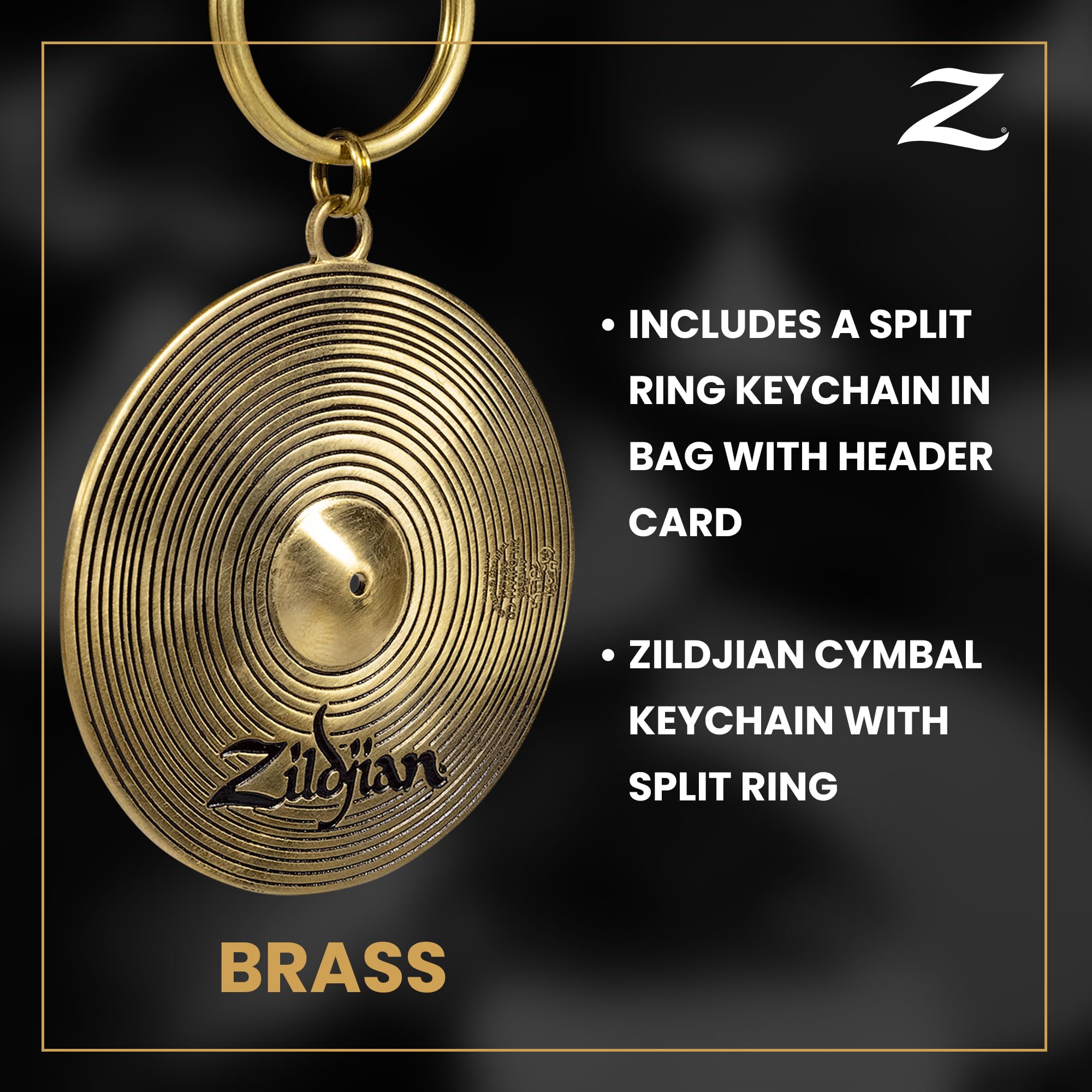 Zildjian ZKEYCHAIN Cymbal Keychain
