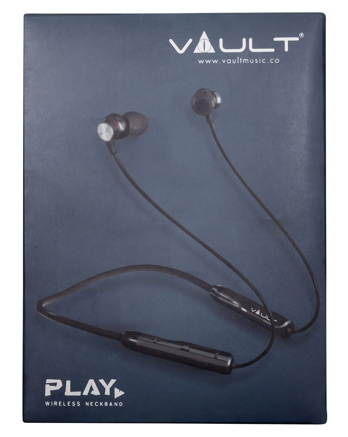 Vault Play Bluetooth Neckband Headphones with In-Line Microphone