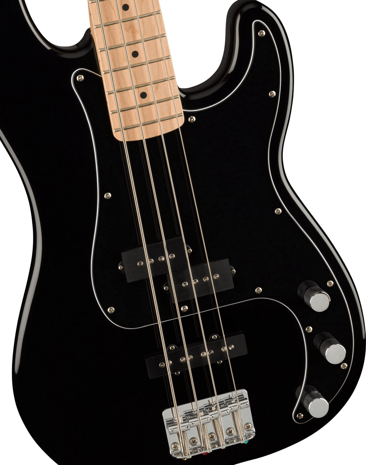 Fender Squier Affinity Precision Bass PJ - Black w/ Rumble 15 Amplifier