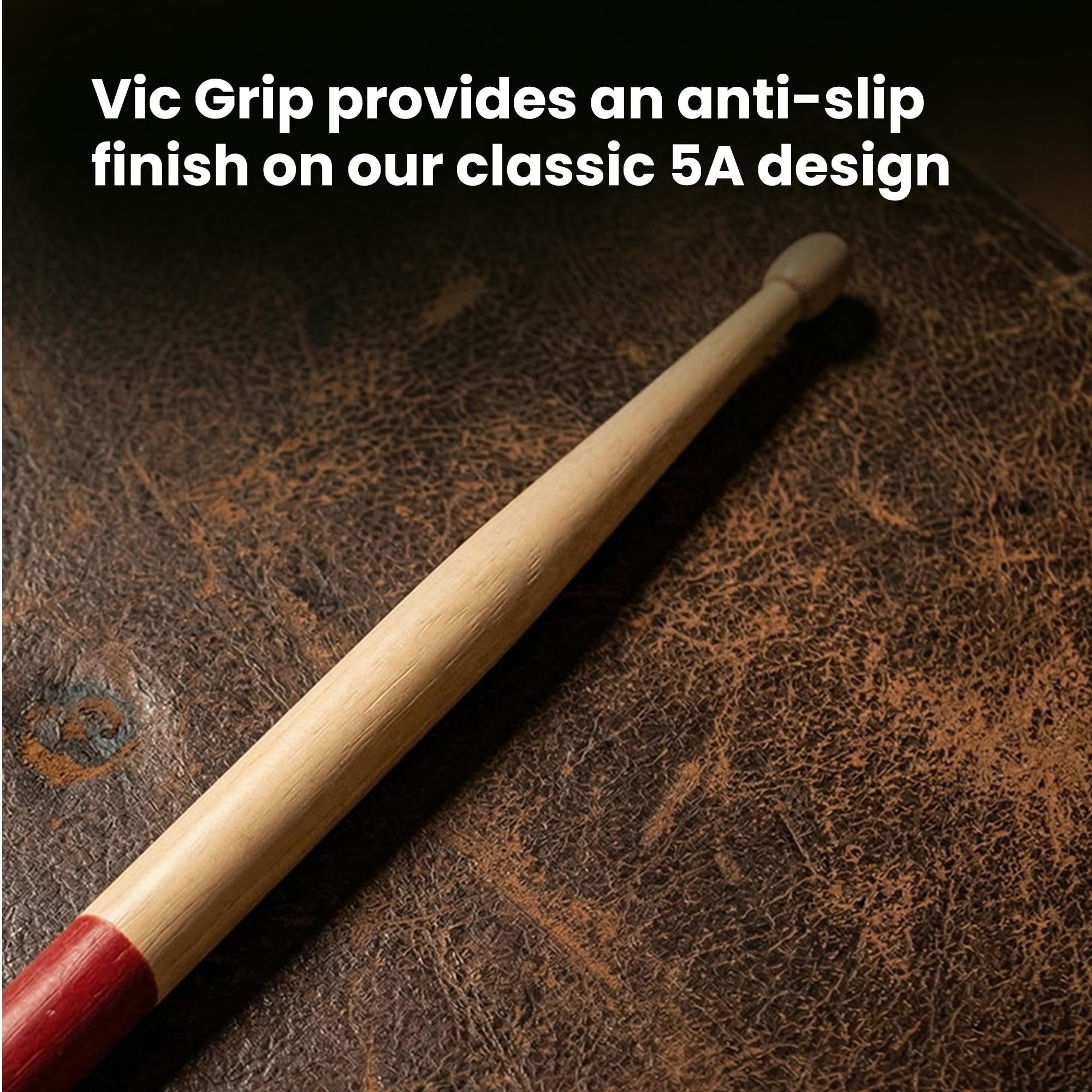 Vic Firth American Classic 5A Vic Grip Red Drumsticks - 6 Pack
