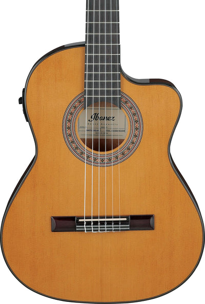 Ibanez GA5TCE3Q 3/4-Size Classical Acoustic-Electric Guitar - Amber High Gloss w/ Case