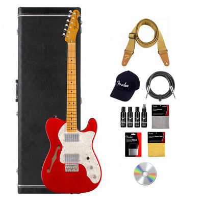 Fender American Vintage II 1972 Telecaster Thinline - Candy Apple Red w/ Cleaning Kit