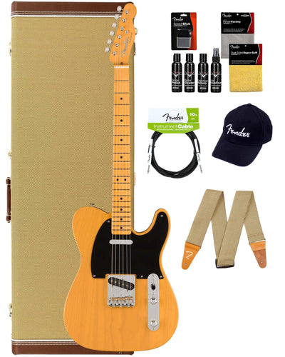 Fender American Vintage II 1951 Telecaster - Butterscotch Blonde w/ Guitar Cleaning Kit