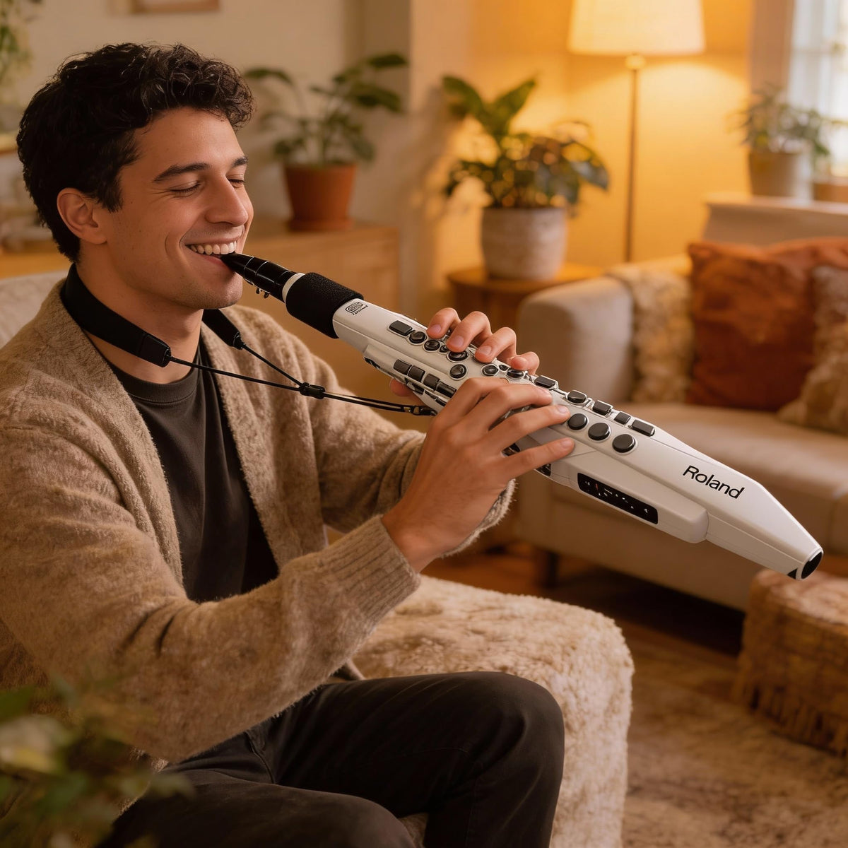 Roland Aerophone AE-20W Digital Wind Instrument w/ Headphones