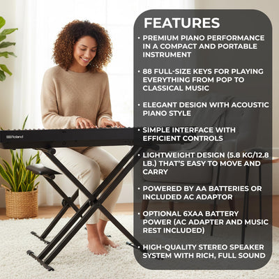 Roland GO-88PX 88-Key Digital Piano w/ Adjustable Stand