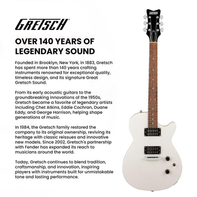 Gretsch Ignite Jet Club Electric Guitar - Lightning White w/ Amplifier