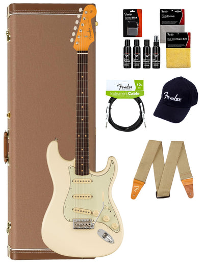 Fender American Vintage II 1961 Stratocaster - Olympic White w/ Guitar Cleaning Kit