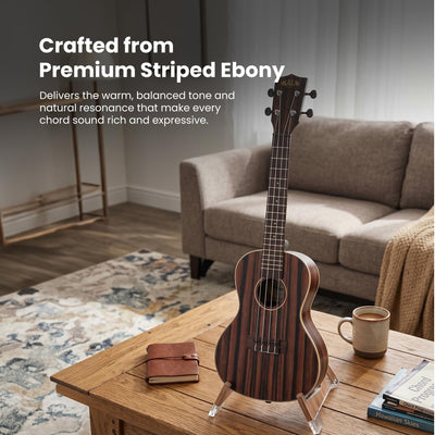 Kala KA-EBY-C Striped Ebony Concert Ukulele