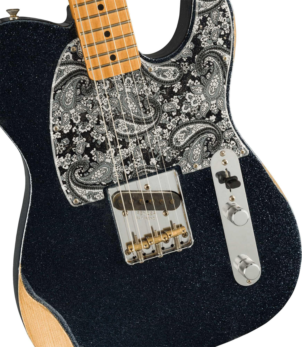 Fender Brad Paisley Esquire - Black Sparkle w/ Guitar Cleaning Kit