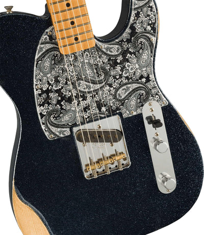 Fender Brad Paisley Esquire - Black Sparkle w/ Guitar Cleaning Kit