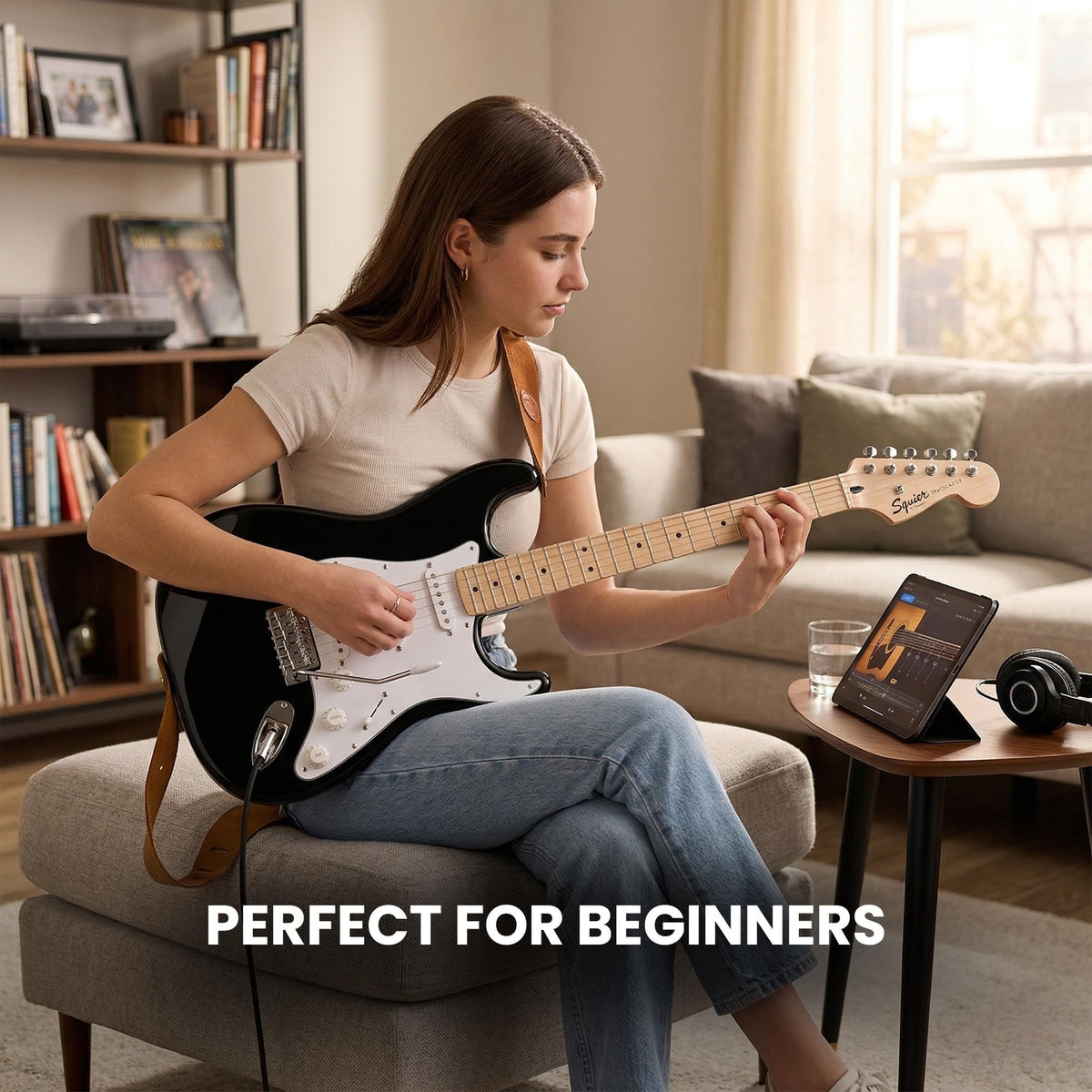 Fender Squier Sonic Strat Pack - Black w/ Frontman 10G Amplifier
