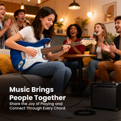 Fender Squier Sonic Stratocaster Pack - Sapphire Blue Transparent