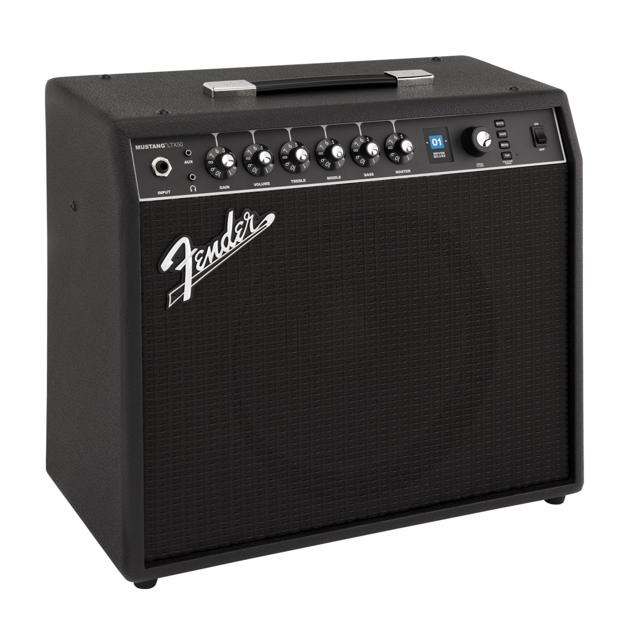 Fender Mustang LTX50 Guitar Combo Amplifier - Black w/ Amperstand Cradle