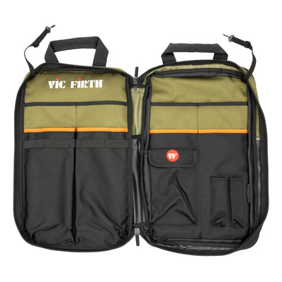 Vic Firth VXSB0114 Professional Stick Bag - Green/Black