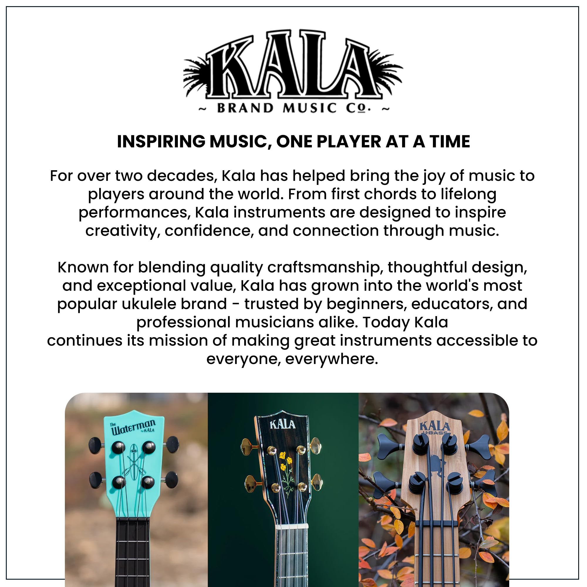 Kala KA-AMHG-ST All-Solid Mahogany Tenor XL Ukulele