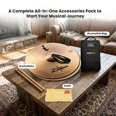 Zildjian ILH16BP 16" I Band Cymbals - Pair w/ Drumstick Bag